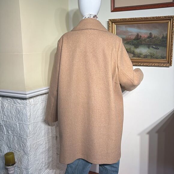 NWOT Old Navy Camel Car Length Coat - Picture 5 of 11